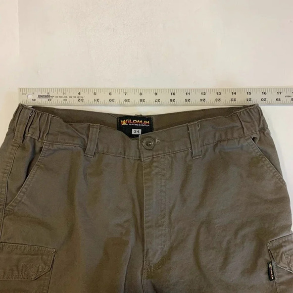 Wildman Hunting & Outdoor Men's Cotton Outdoor Multi Pocket Cargo Pants Size 34 - Picture 9 of 12